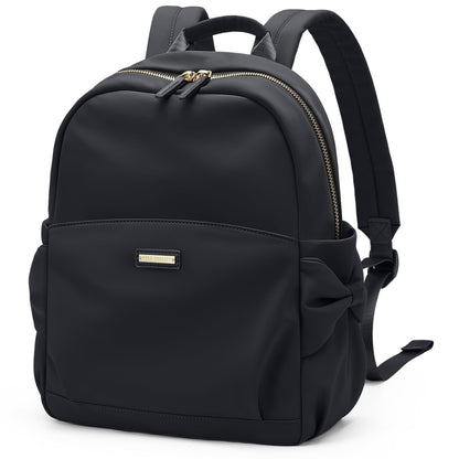 GOLF QUALITY Mini Backpack for Women Small Backpack Purse Cute Stylish Lightweight Daypack for College Work Travel Party,12.9Inch,Classic Black