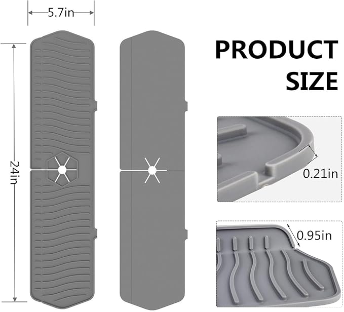 Large Size Kitchen Sink Splash Guard