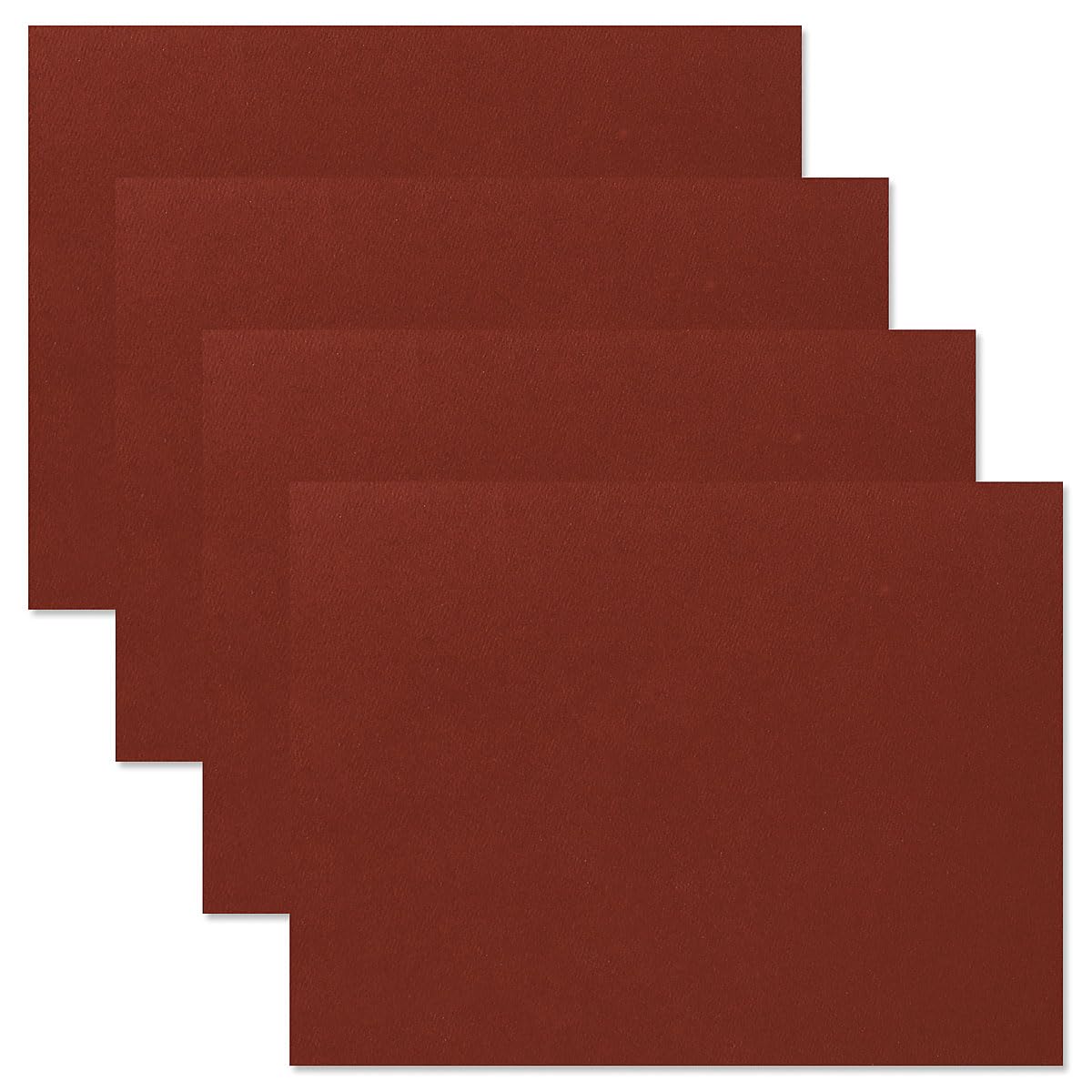 Fine Stationery Plain Burgundy Certificate Folders - Pack of 25, Linen Cover 80 lb. Stock, Folded, Die-Cut Corners, for Office, Business Awards, Graduation, School Diploma Holder, 9-1/2"" x 12""