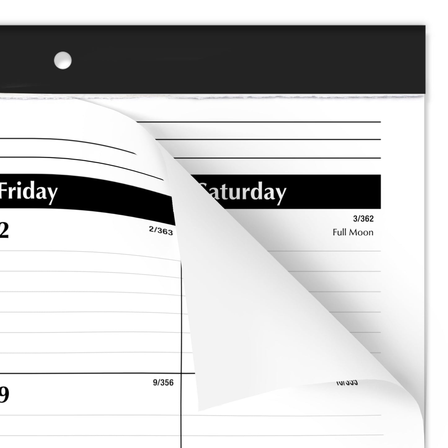 AT-A-GLANCE 2026 Desk Calendar, Desk Pad, Monthly, 21-3/4" x 17", Large, Ruled Blocks, 3 Pack (AZSK240026), White