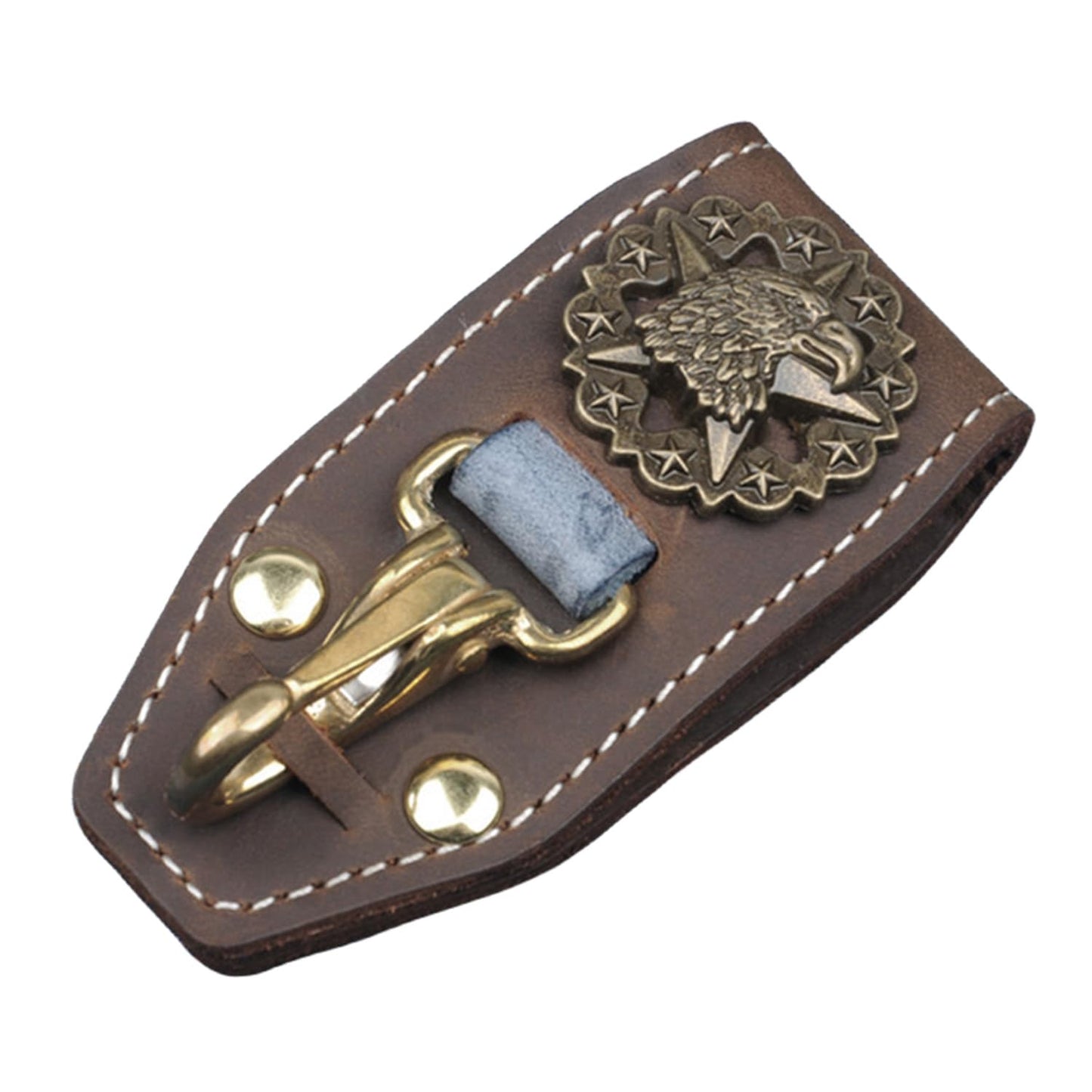 RIVEENY Keychain for Men, Belt Keychain Leather Belt Loop Key Holder Belt Key Chain Clips with D-Ring Buckle for Men (Style-B)