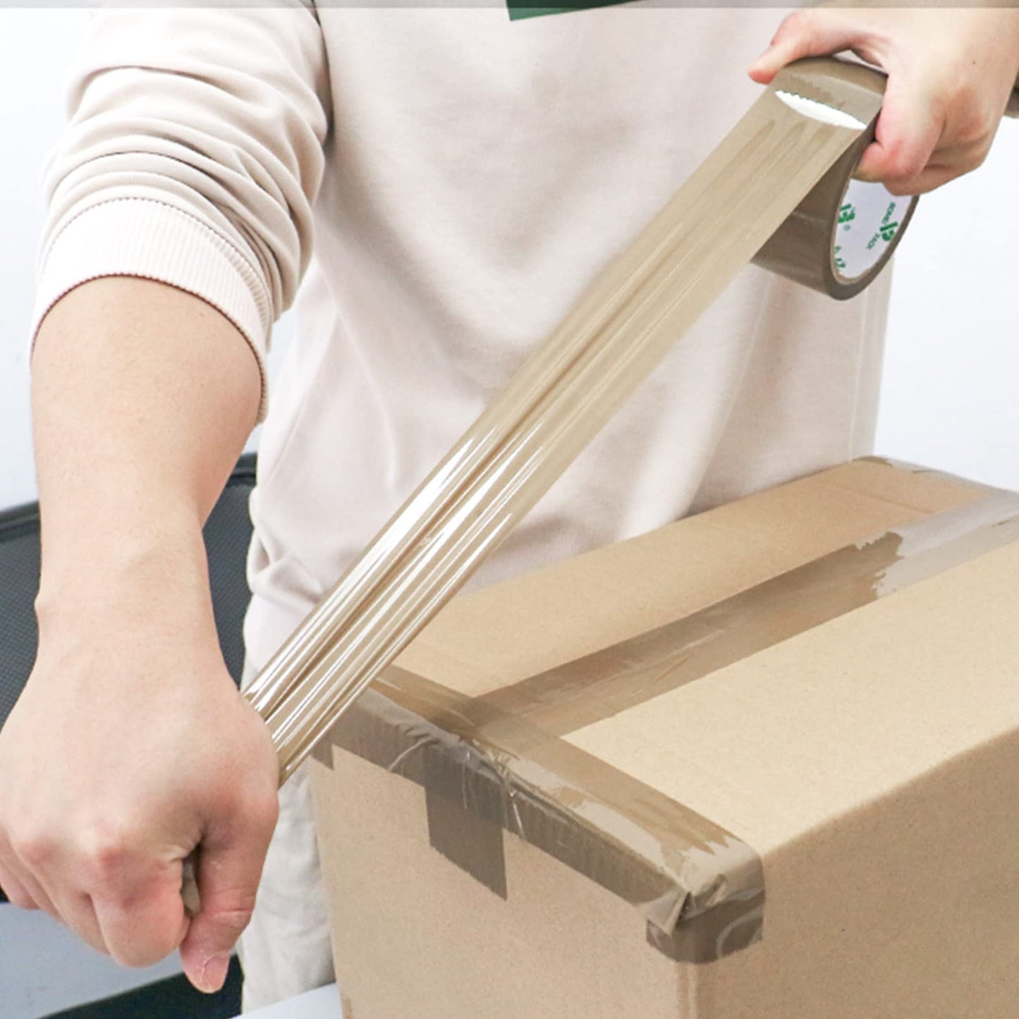 BOMEI PACK 18Rolls Brown Packing Tape, Brown Packaging Tape for Shipping, Moving and Storage, 2.4Mil 1.88 Inch x 60 Yard