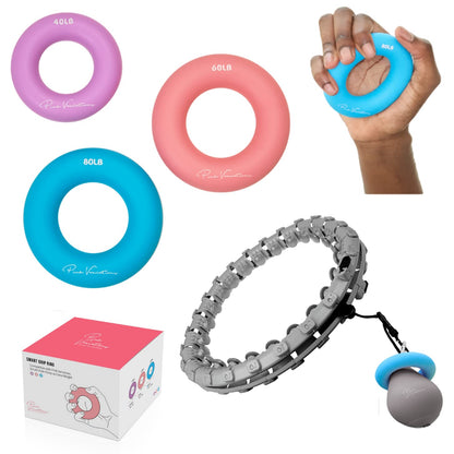 PINK VARIATIONS Smart Exercise Rings - Hoop Extra Weight - Hand Exerciser - Pilates Ring - Grip Strength Trainer - Compatible with Smart Weighted Hoop - Ideal for Fitness, Rehabilitation, Yoga