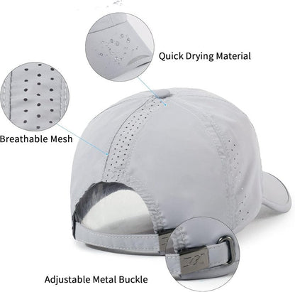 Outdoor Running Hat - Sun Protection Mesh Cap for Men & Women | Quick Dry & Lightweight