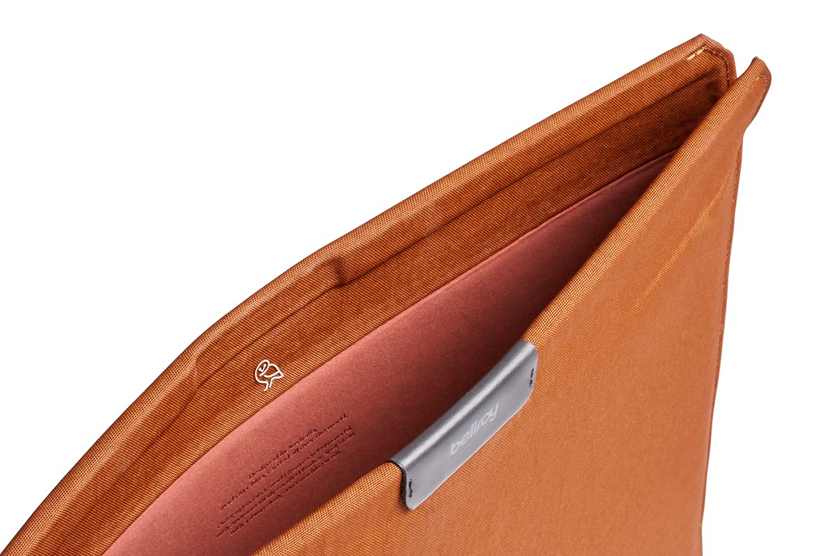 Bellroy Laptop Sleeve (Fits 14 Inch Laptop or MacBook, Slim Protective Case with Magnetic Closure) - Bronze
