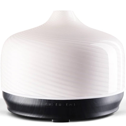 Porseme 500ml Essential Oil Diffuser, Aroma Ultrasonic Humidifier with Remote Control, BPA Free, Auto Shut-Off, Timer Setting for Large Room Sleeping Yoga