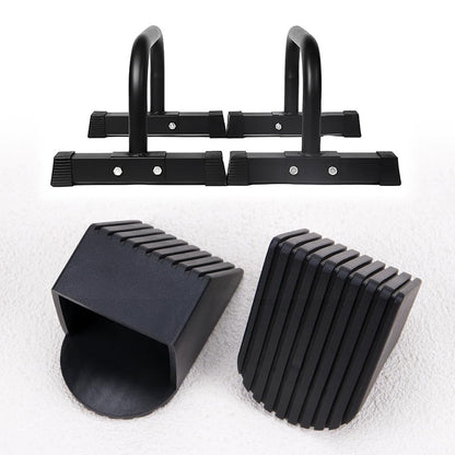 Comidox 4Pcs Premium Plastic Fitness Equipment End Caps Slip-Resistant Square Tube Sleeve Replacement Caps for Gym Equipment Office Furniture Storage Racks Protection