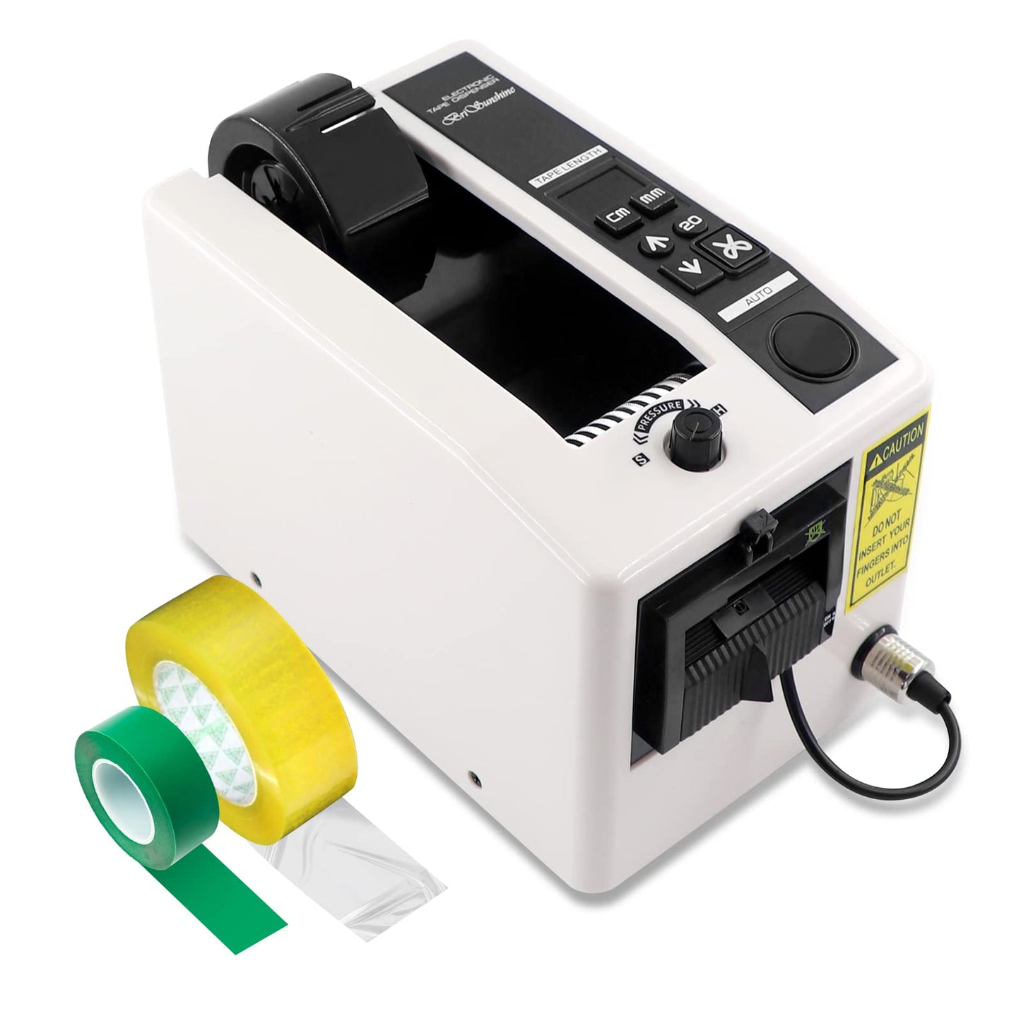 Electric Tape Cutting Machine,Automatic Tape Dispenser Cutter for Wrapping/Packing, with 999mm Cutting Length for Various 8-50mm Width Tapes