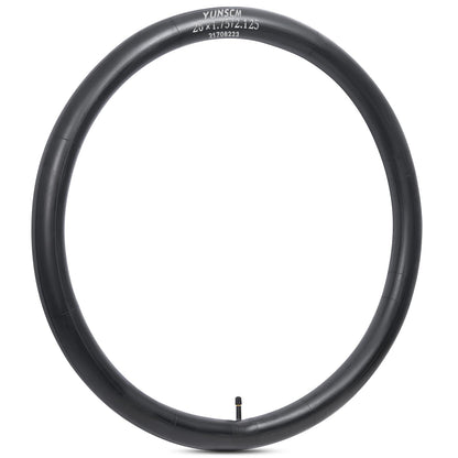 4-PCS 26" Bike Tubes 26x1.75/2.125 AV32mm Schrader Valve 26" Bicycle Tubes Compatible with 26 x 1.75 26x1.90 26x1.95 26x2.0 26x2.10 26x2.125 Bike Bicycle Tire Tubes