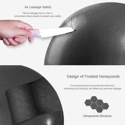 Alsurea 2 Pack Exercise Balls, 8-9 Inch Mini Pilates Yoga Balls, Anti-Burst Small Fitness Balls for Pilates, Yoga, Core Training and Physical Therapy, Improves Balance (Black)