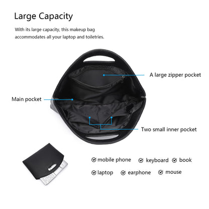 Women’s Laptop Tote Bag for Work PU Leather Office Briefcase Fits 14 Inch Laptop A4 Documents and Daily Essentials