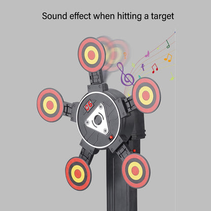 ZJchao Children Electronic Scoring Target Toy, 360° Rotating Moving Target, Sound Effect Training for Competition Training