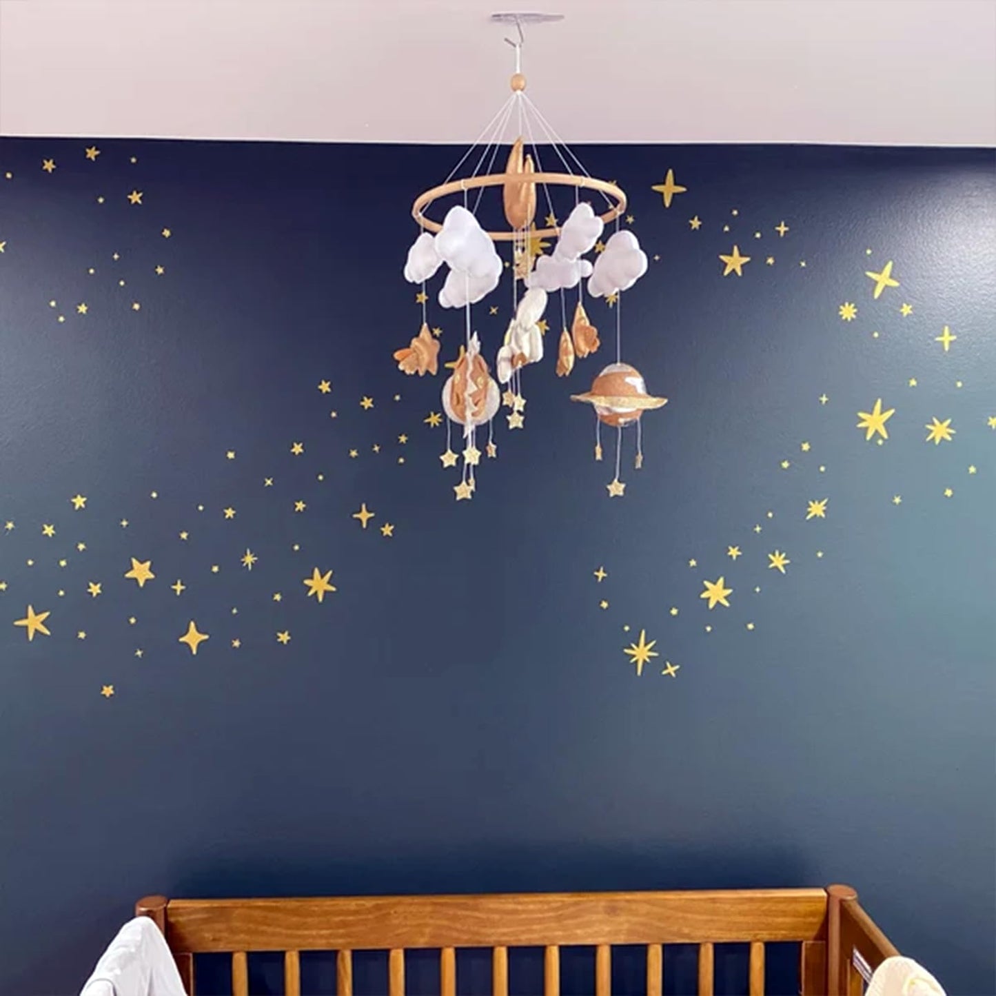 Golden Stars Stickers, 167 Pack Celestial Decals for Christmas & Holiday Decor, Sparkles Wall Art for Party & Birthday Decor, Vinyl Decals for Kids