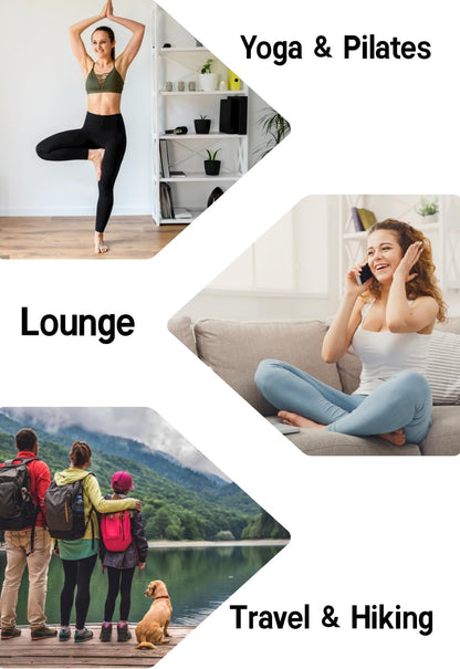 YOYOYOGA Yoga Pants Women Leggings with Pocket Workout High Waisted Tummy Control Compression Running Exercise Gym Buttery Soft Ankle Length Navy XL
