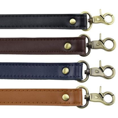 Allzedream Genuine Leather Purse Strap Sewing Canvas Replacement Handbag Shoulder Bag 2 Pcs (Coffee)