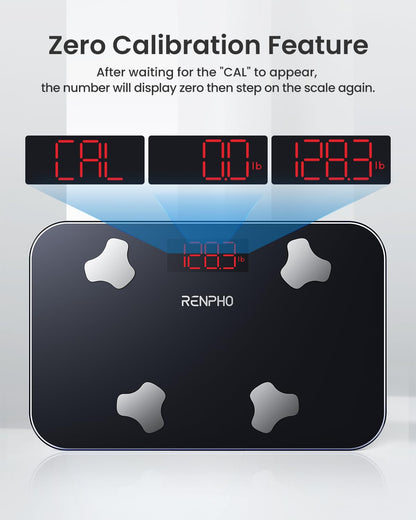 RENPHO Elis Go Travel Smart Scale with BMI, Body Fat, Muscle Mass | 13 Body Metrics via Bluetooth for Health Tracking, with Batteries Included and Protective Case for Hotel, Camping, and Travelers