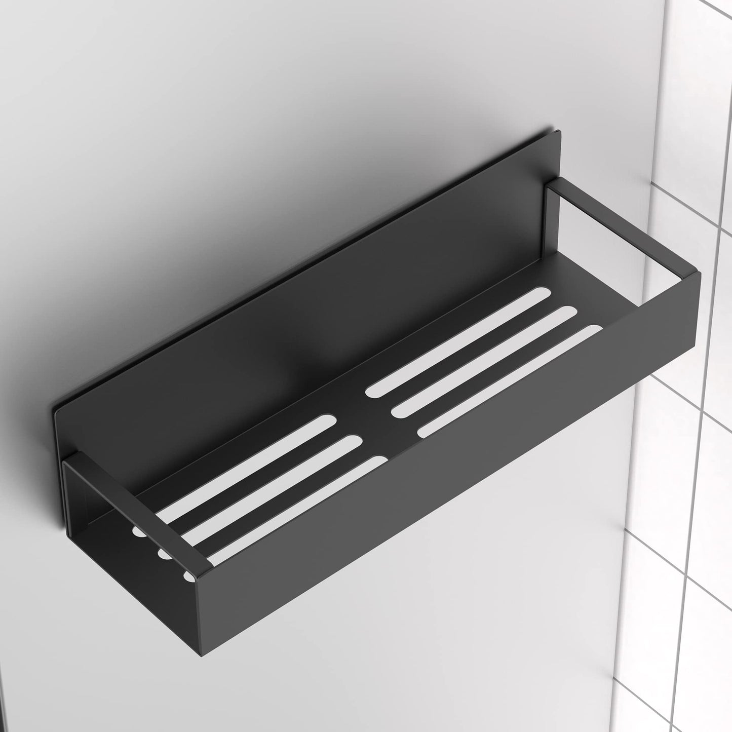 Metal 4 Pack Magnetic Spice Storage Rack Organizer for Refrigerator and Oven, Black Fridge Organizers and Storage