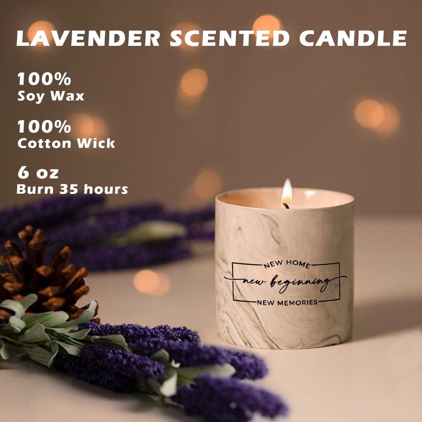 Freejac House Warming Gifts New Home Housewarming Gift for Women Men Friend New Home Gift Ideas New Homeowner Gifts House Warming Decoration Party Decor Porcelain Ceramics Scented Candle