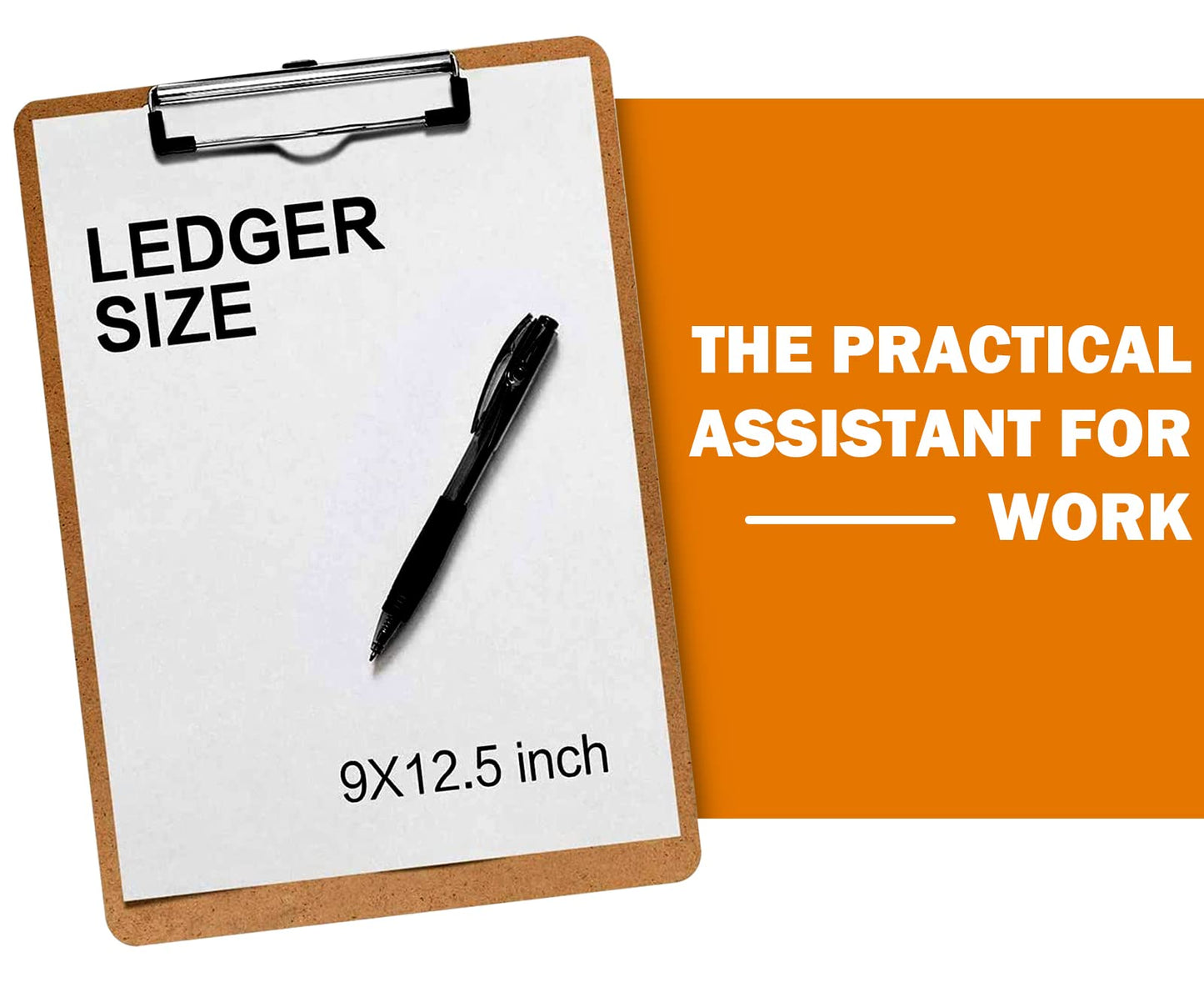 Clipboard, HERKKA 15 Pack Hardboard Office Clipboards Standard A4 Letter Size Clipboard with Low Profile Clip, Size 12.5 x 9 Inch