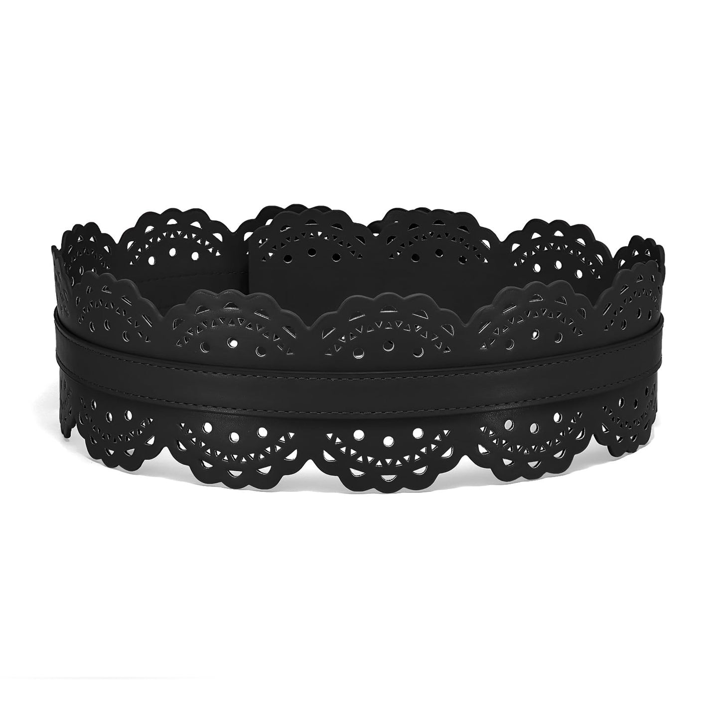 XZQTIVE Women Wide Belt For Dresses Vintage Chunky Belts Thick Leather Waist Belt With Prong Buckle