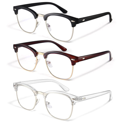 racico Computer Blue Light Blocking Glasses Blue Light Glasses Men Women, Anti Blu-Ray Clear Gaming Glasses Lenses