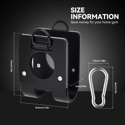 BROQIXIN 2 pcs Home Gym Clips : Load Dumbbells on Barbells, Turn Bars into Landmines, T-Bar Row with Any Grip, Hook Dumbbells on Dip Belts, Versatile Weightlifting Accessory