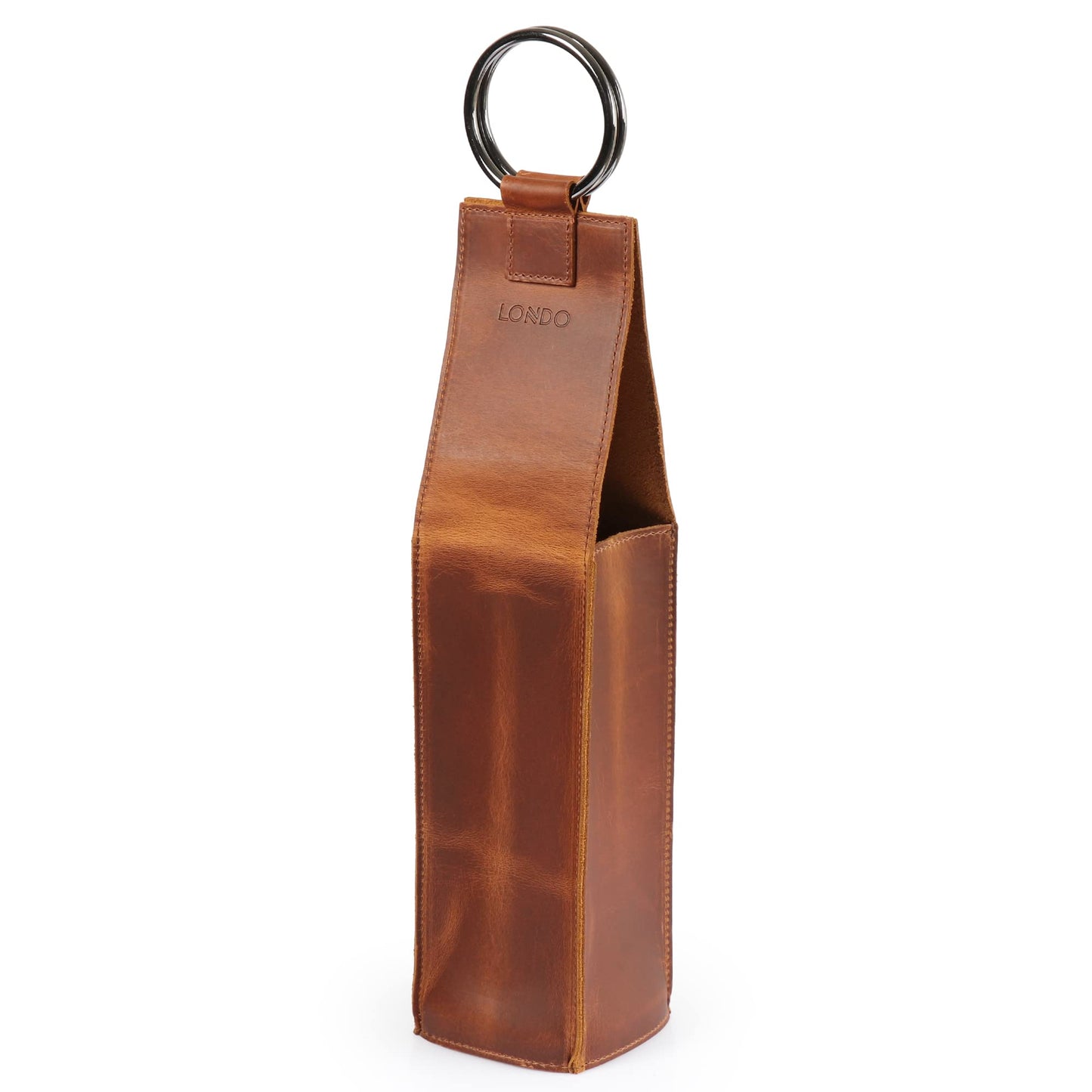 Londo Genuine Leather Wine Bottle Holder – Stylish & Durable Wine Carrier for Travel, Picnics, and Gifting