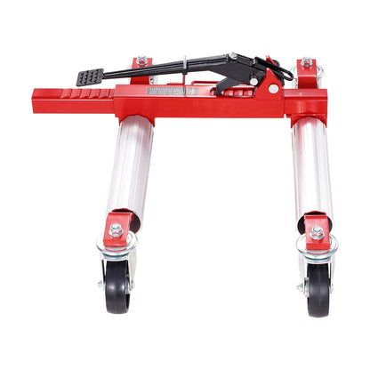VEVOR Wheel Dolly, 1 Piece Wheel Dolly Car Skate, Heavy Duty Vehicle Positioning with Ratcheting Foot Pedal, Ratchet Type Tire Skate Tire Jack for Car Truck RV Trailer, 1500 LBS