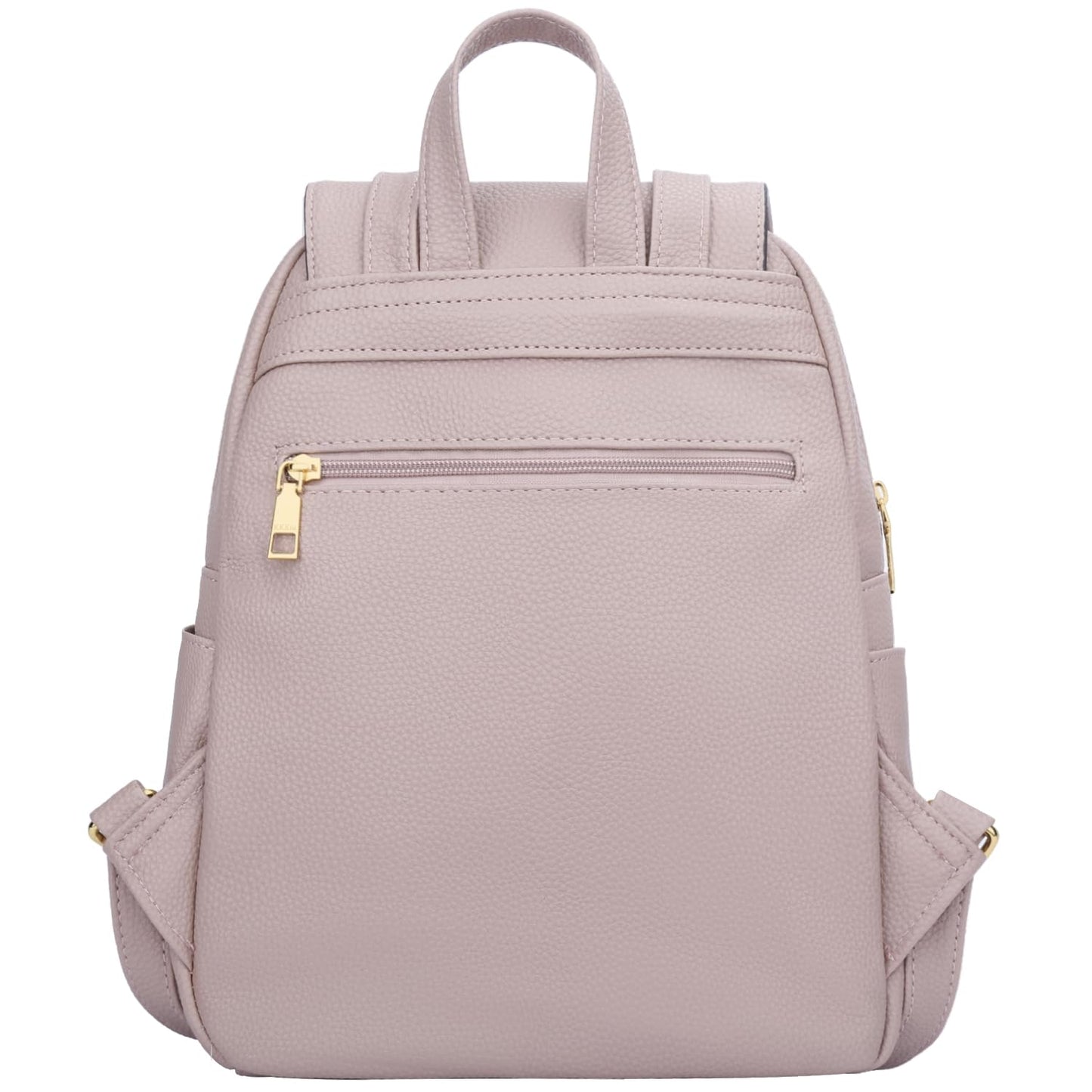 KKXIU Trendy Leather Backpack Purse for Women and Ladies Shoulder Travel Daypacks Bags (A-Pink)