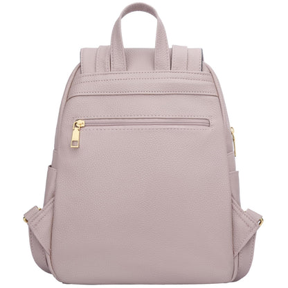 KKXIU Trendy Leather Backpack Purse for Women and Ladies Shoulder Travel Daypacks Bags (A-Pink)