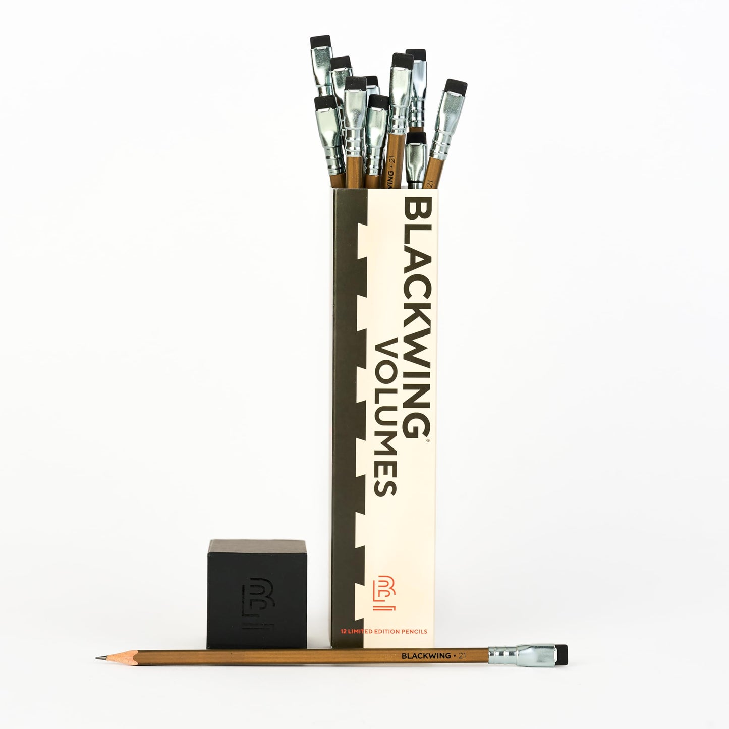 Blackwing Volume 21 - Set of 12 Pencils, Limited Edition, Woodworking Inspired, Square Barrel