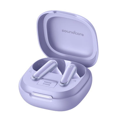 Soundcore P40i by Anker, Noise Cancelling Wireless Earbuds, Adaptive Noise Cancelling to Environments, Heavy Bass, 60H Playtime, 2-in-1 Case and Phone Stand, IPX5, Wireless Charging, Bluetooth 5.3