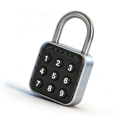 BLOSSOM Digital Padlock for Gym Smart Combination Locker 9 Digits with LED Lights Smart Keyless Entry for School, Shed, Fence (SY13)