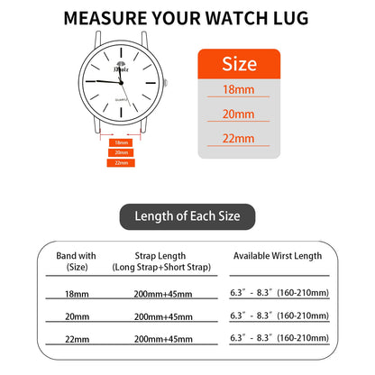 TStrap Nylon Sport Watch Band - Black Quick Release Watch Straps for Men Women - Athletic Military Smart Watch Bracelet Replacement - Correa para Reloj Hombre - 18mm 20mm 22mm