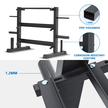 Cometofit Adjustable Dumbbell Rack, Dumbbell Set with Storage Rack for Kettlebells, Weight Organizer Stand, Weight Rack, Kettlebell Rack