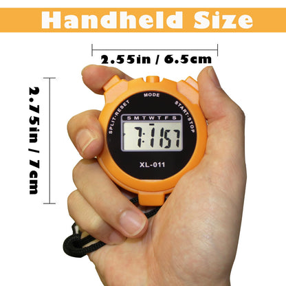 16-Pack Multi-Function Electronic Digital Sport Stopwatch Timer, Large Display with Date Time and Alarm Function, Sports Coaches Fitness Coaches and Referees