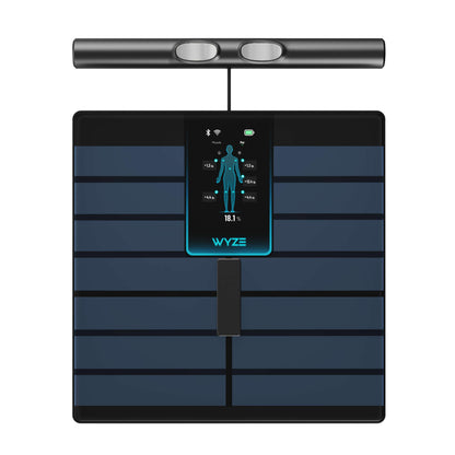 Wyze Smart Scale Ultra BodyScan with Handle – Wi-Fi & Bluetooth Body Composition Scale for Weight, BMI, Body Fat, Muscle Mass, and Segmental Measurement, 400 lbs, Black