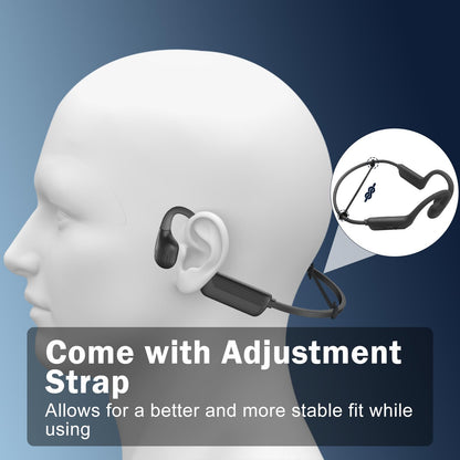 Liquid Silicone Swimming Headphones-Bone Conduction Headphones, IP68 Waterproof Underwater Earphones, LiteSurge Bluetooth Soft/Skin Open Ear Swim Earbuds with 32 GB MP3 Memory for Sport-Jet Black