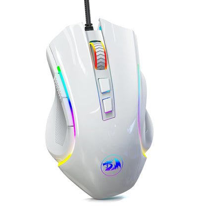 Redragon M602 Griffin RGB Gaming Mouse, RGB Spectrum Backlit Ergonomic Mouse with 7 Programmable Backlight Modes up to 8000 DPI for Windows PC Gamers (Black, Wireless)