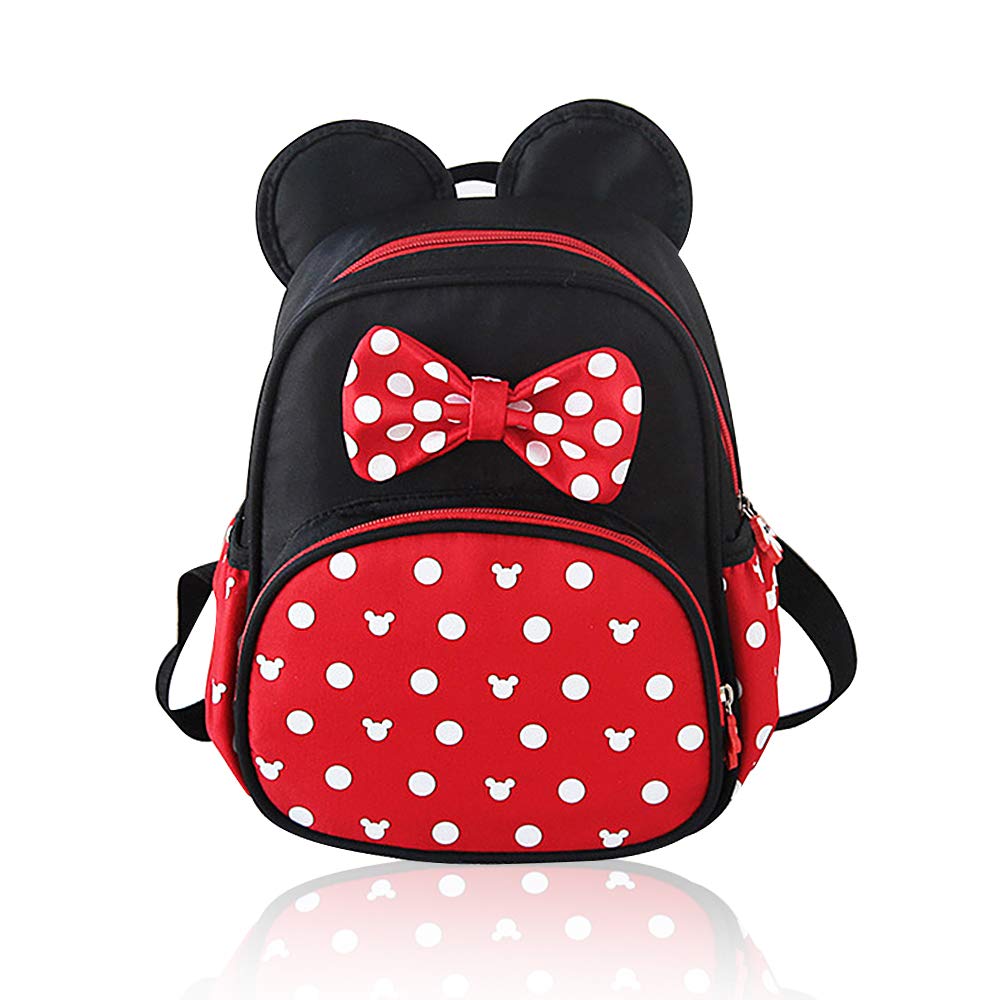 Voikukka Mini Backpack for Girls Toddler Bookbag Small Cute Kids Backpacks for Toddler Backpack Baby Daycare Bag Little Girl Backpacks Child Kindergarten Book Bags Mouse Toys Travel Accessories
