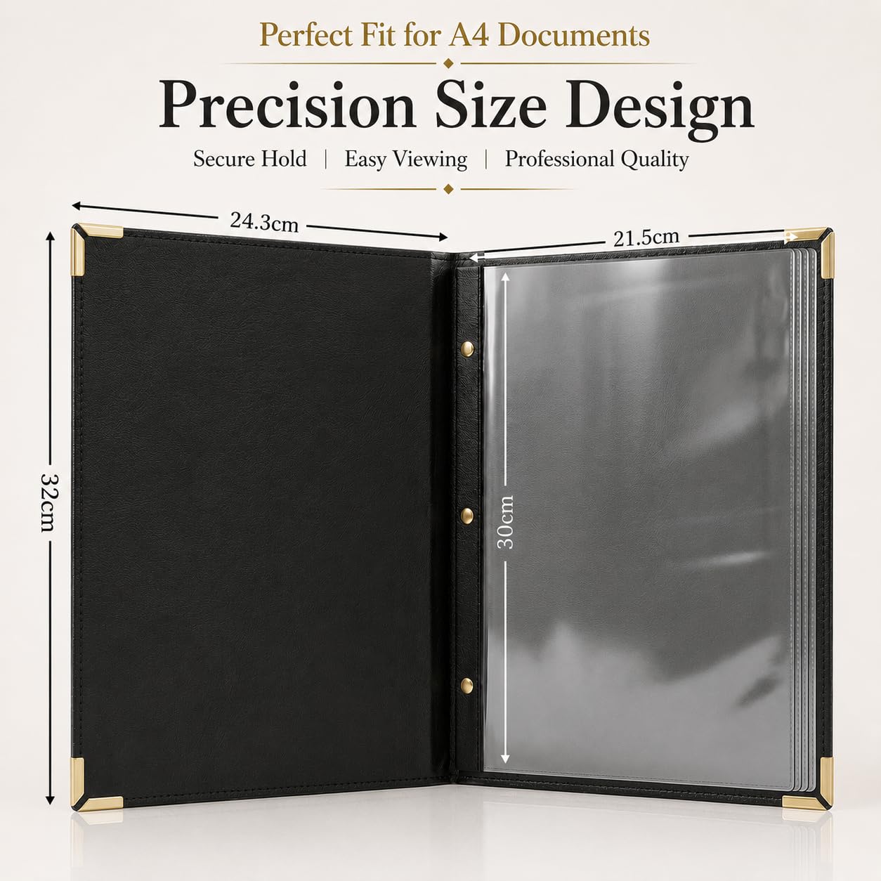 Premium Burgundy Faux Leather Menu Cover 2-Pack | Stylish & Durable 8.5 x 11 Inch | Restaurant Menu Books with 7 Pages (14 Views) | Perfect for Wine Lists, Cafes, Bars & Hotels
