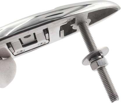 Marine Grade Boat Cleat - 6-Inch 316 Stainless Steel Folding Cleat | Ideal for Kayaks & Docks