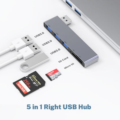 Fidioto USB Hub, 4-Port USB Splitter(1 * 3.0 Hub, 3 * 2.0 Hub) USB Splitter USB Expander for Laptop,Windows PC,Mac,Printer,Flash Drive,Mobile HDD, Notebook PC