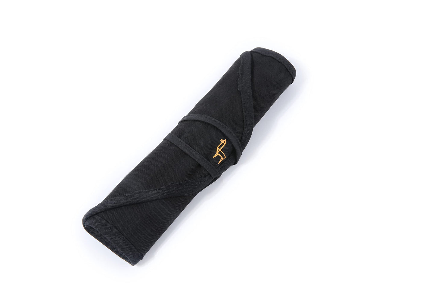ETCHR Canvas Roll Up Brush Pouch - Black Paint Brush Holder with Canvas Ties
