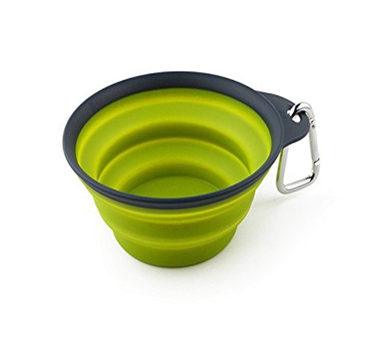 Dexas Popware for Pets Collapsible Travel Cup, Large, Gray/Blue