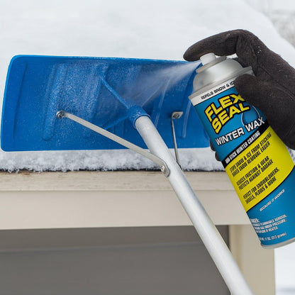 Flex Seal Winter Wax, Repels Snow and Ice, Non-Stick Winter Coating, Shovels, Plows, Snowblowers, Skis and Snowboards, Metal, Fiberglass, Painted and Plastic Surfaces, Clear, 11 oz, Pack of 1