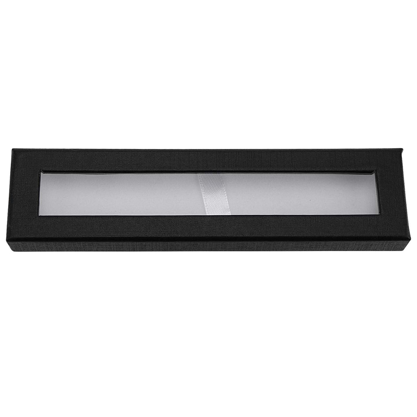 SEUNMUK 42 Pcs Black Empty Pen Gift Box, Cardboard Pen Display Cases with Clear Window, Single pen presentation Packaging Case for Jewelry Gift Business Birthday Souvenir Office Supplies