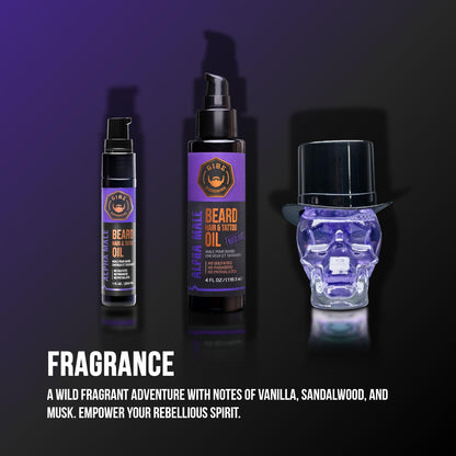 GIBS Beard, Hair & Tattoo Oil - Softens & Strengthens Beard Growth, Moisturizes Skin (4 Scents, 2 Sizes)