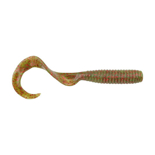 Berkley Gulp! Grub Fishing Soft Bait, Motor Oil Red Fleck, 8- Inch