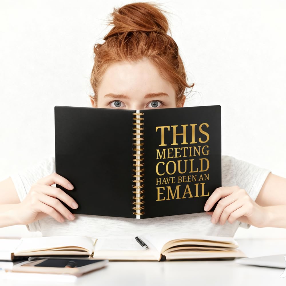 Vgrti This Meeting Could Have Been an Email Spiral Notebook, Funny Sarcastic Work Notebook for Adults, Office Humor Gag Gifts for Women Men Coworker, Appreciation Gifts for Employee Boss Friend Team